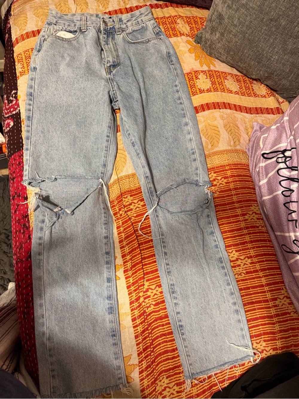 Nasty gal Light Blue Distressed women’s Jeans